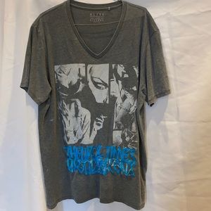 New gray men’s guess shirt size xl